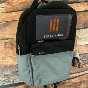 BRAND NEW BirkSun Solar Panel Backpack (Grey and Black)